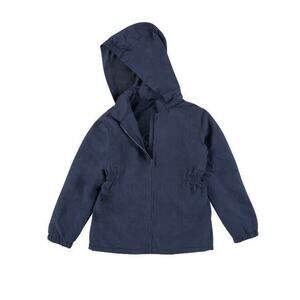 George Blue Uniform Fleece Lined Hooded Nylon Girls' Parka Jacket Size XS 4-5